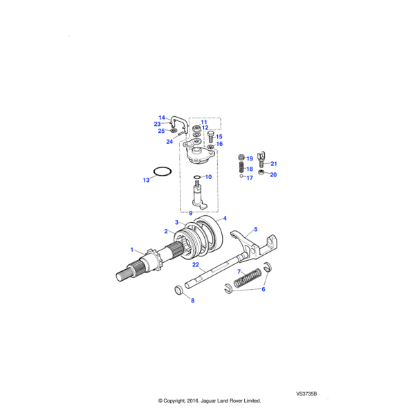 22A1613L - Land Rover Locknut