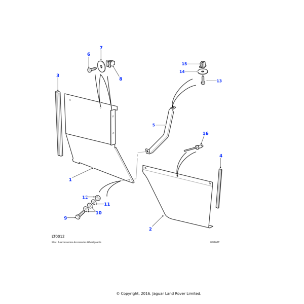 AFU1218L - Land Rover Washer-Plain