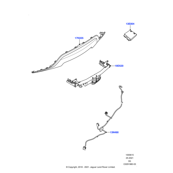 Towing System - Electrically Deployable Tow Bar, Pre 21MY