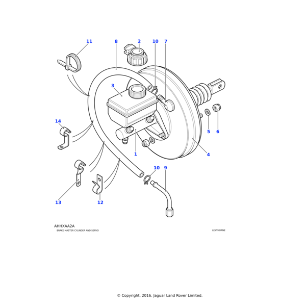 Land Rover Hose brake vacuum