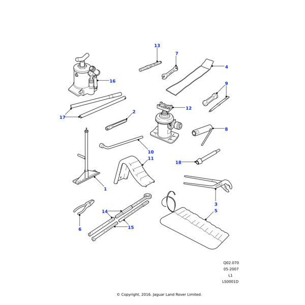276396 - Land Rover Spanner-tool kit