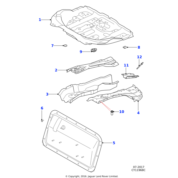 XR856642 - Jaguar Spring nut