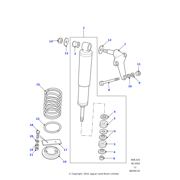 Land Rover Bush-damper mounting