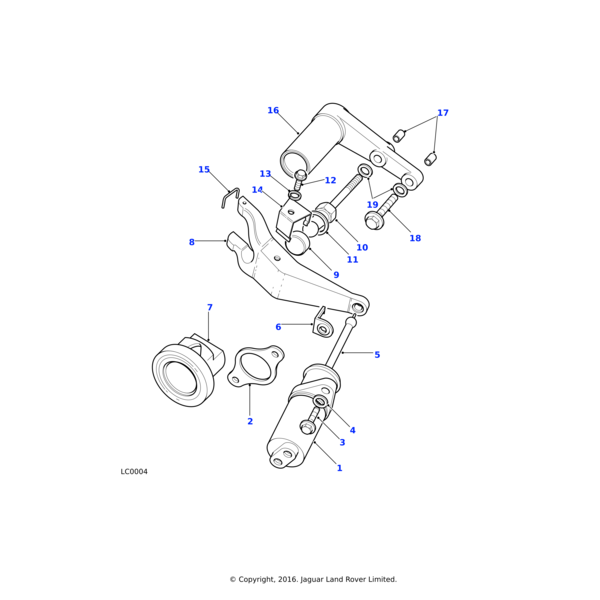 Land Rover Kit-repair clutch slave cylinder