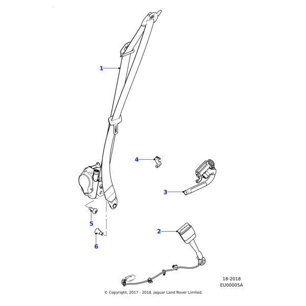 T4N9484 - Jaguar Pre tensioner