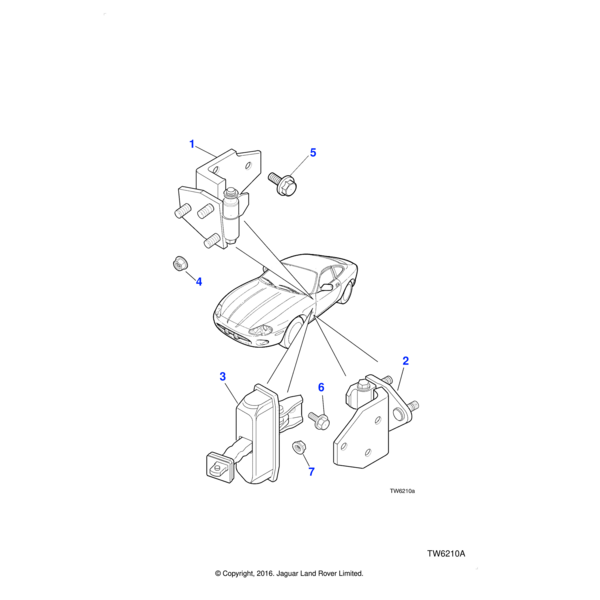 FN105041 - Jaguar Land Rover Nut-flange