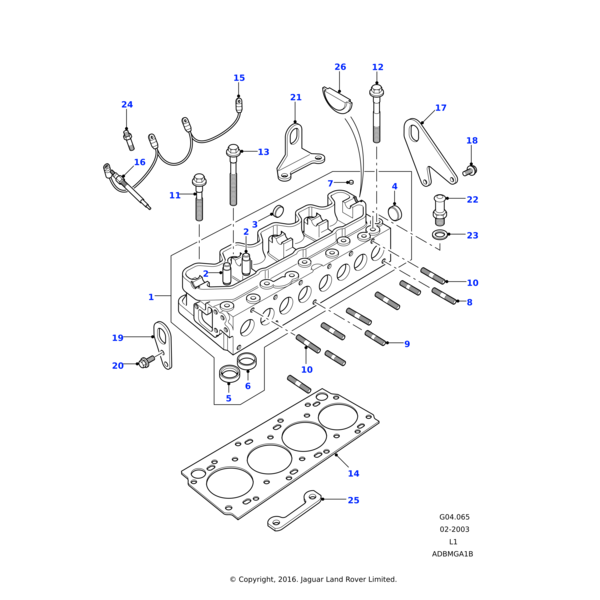 Land Rover Cable-heater plug ignition