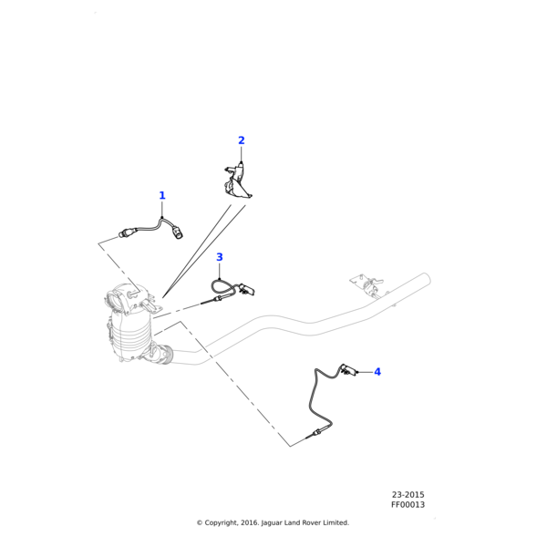 T4N3949 - Jaguar Exhaust gas temperature sensor