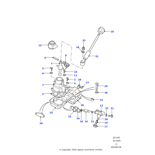 Land Rover Spring-plunger manual transmission