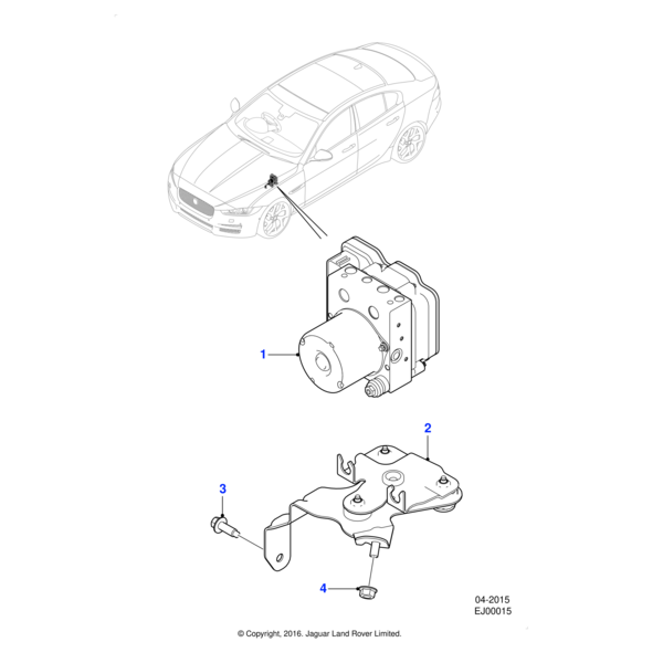 T2H42935 - Jaguar Anti lock brake modulator