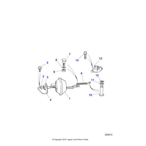 NH104041 - Jaguar Land Rover Nut - Hex.