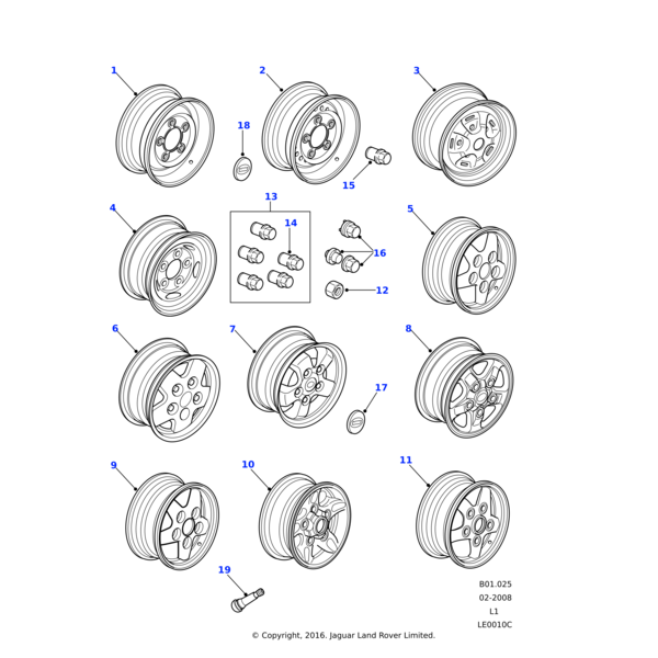Land Rover Wheel-steel road