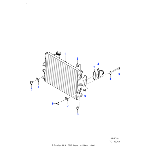 C2D5798 - Jaguar Intercooler