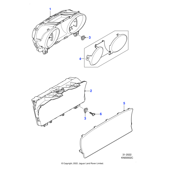 J9C20548 - Jaguar Major instrument pack