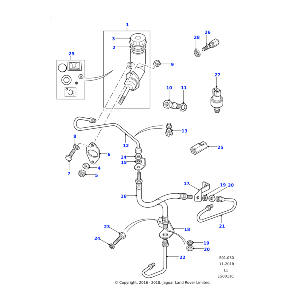 Land Rover Hose clutch