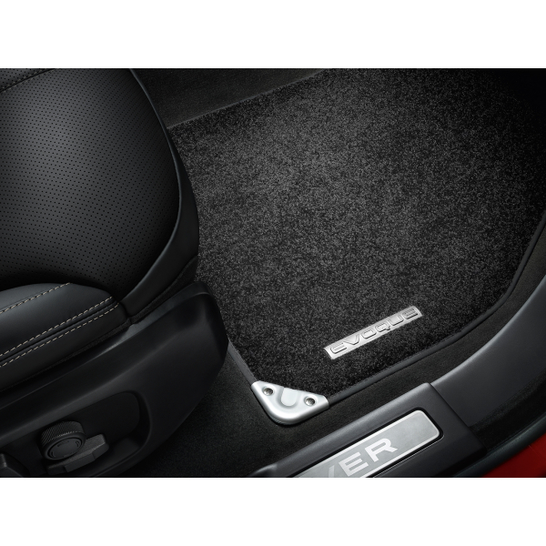 Luxury Carpet Mat Set with Ingot Branding - Ebony, RHD