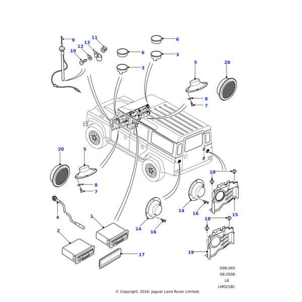 Audio System - Radio and Single Slot CD, with MP3 Connectivity