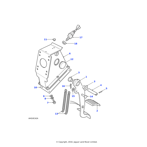 Land Rover Pedal box
