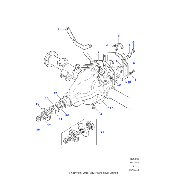 Land Rover Seal differential