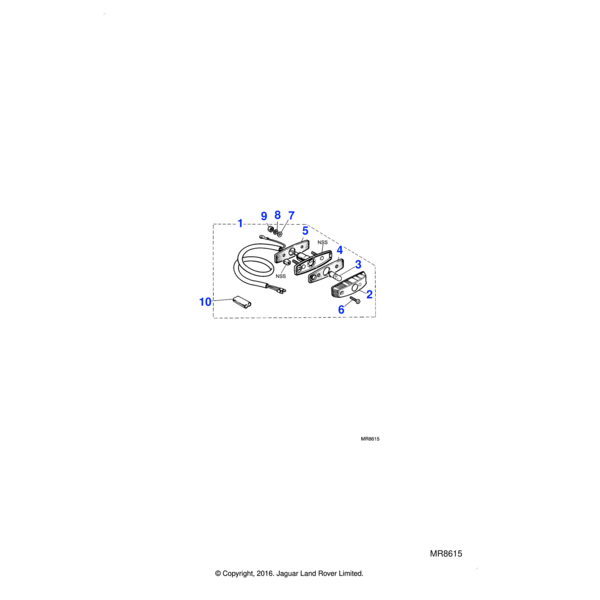 608311 - Jaguar Land Rover Gasket-seating lens