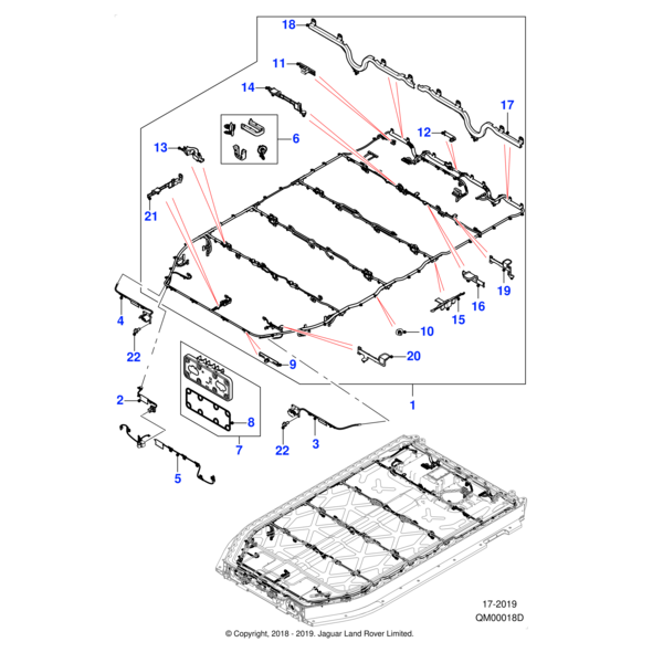 XR858725 - Jaguar Wire clip