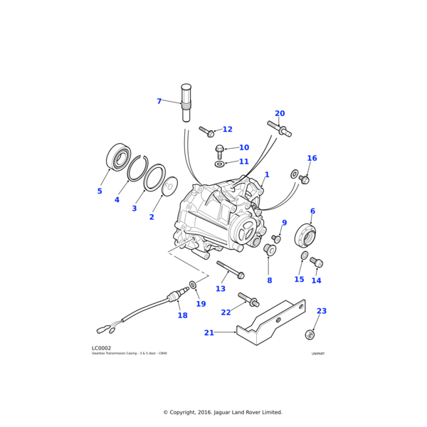 Land Rover Switch-reverse light manual transmission