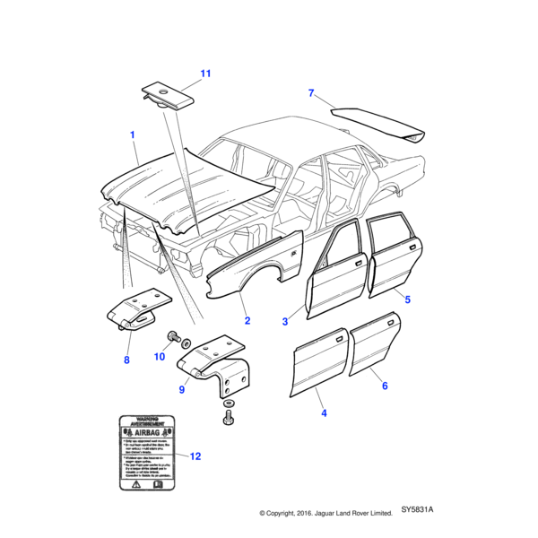FS108301 - Jaguar Land Rover Screw-flanged head