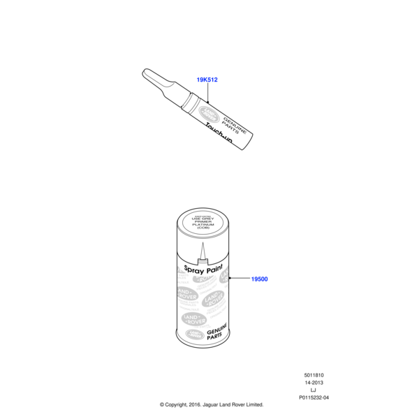 LR005701 - Land Rover Paint Kit - Aerosol Can