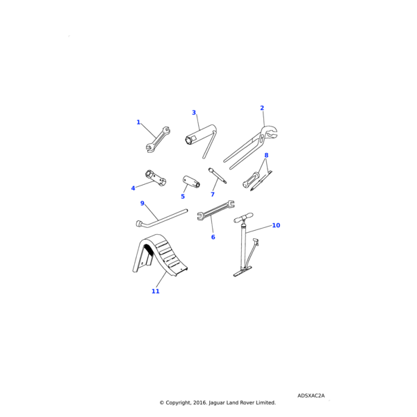 2705 - Land Rover Spanner-tool kit