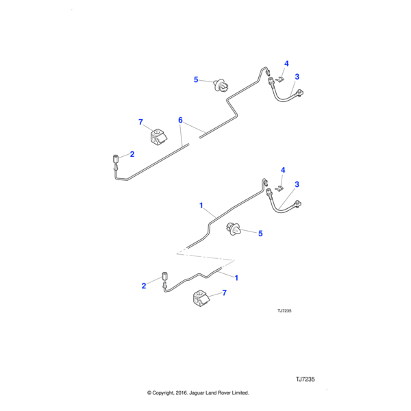 AAU6367 - Jaguar Single pipe clip