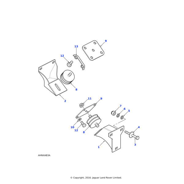Land Rover Mounting - Rubber