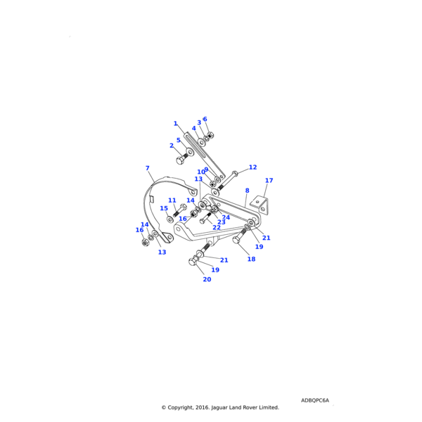 3036L - Land Rover Washer-Plain